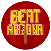 USC BEAT ARIZONA BUTTON